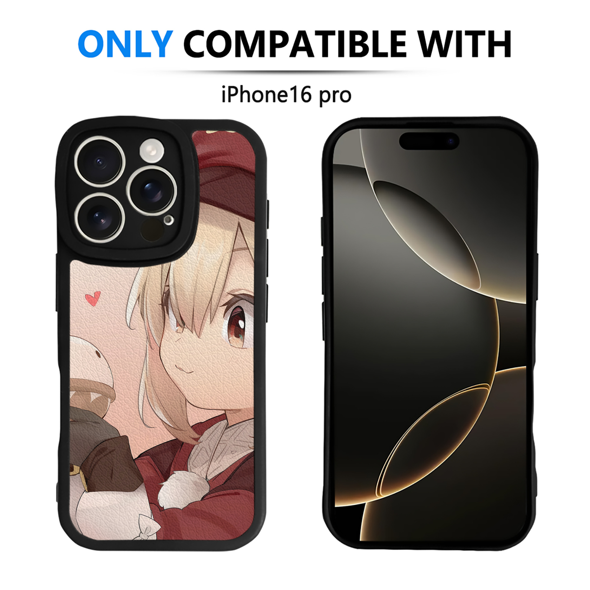 げんし神 genshin 【iPhone 16シリーズ対応】シリコンスマホケース（レザー調） 材質：シリコン